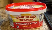 Spreadable butter with canola oil