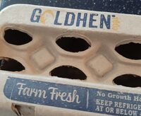Golden farm fresh eggs