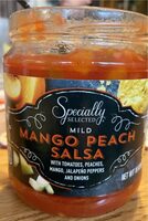 Specially selected mild mango peach salsa
