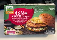 Grown vegan patty made with brown rice