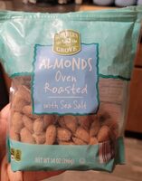 Oven roasted almonds with sea salt