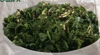 Organic chopped spinach
