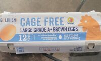 Cage free large grade A brown eggs