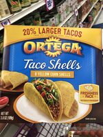 Taco shells yellow corn