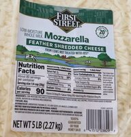 First street mozzarella feather