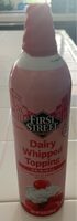First street original grade a dairy whipped topping