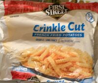 First street crinkle cut french fried potatoes