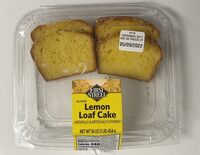Sliced lemon loaf cake