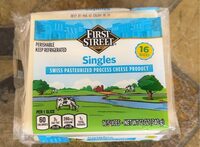 First street singles swiss pasteurized process cheese product