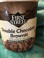 Double chocolate brownie premium ice cream, double chocolate brownie