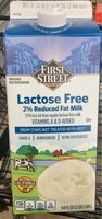 First street lactose free 2% reduced fat milk