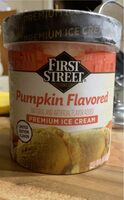 First street pumpkin flavored premium ice cream