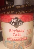 First street birthday cake premium ice cream