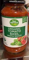 Organic tomato basil pasta sauce