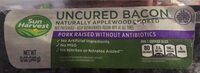 Naturally applewood smoked uncured bacon