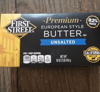 European style unsalted butter