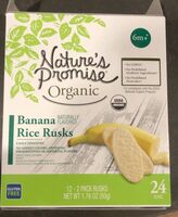 Banana rice rusks