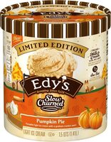 /edy's slow churned limited edition pumpkin pie light ice cream