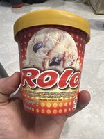 Rolo Rich And Creamy Vanilla Ice Cream With A Caramel Swirl And Mini Rolo Candy Pieces