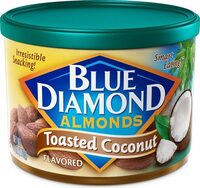 Toasted coconut flavored almonds