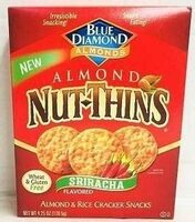Blue diamond nutthins sriracha flavored almond
