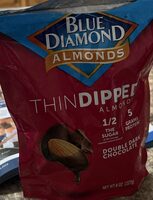 Thin Dipped Almonds Double Dark Chocolate