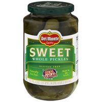 Sweet whole pickles