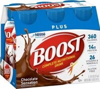 Boost Plus Complete Nutritional Drink Rich Chocolate - 6 PK