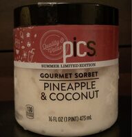 Pineapple & Coconut gourmet sorbet