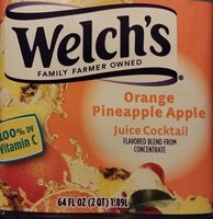 Orange pineapple apple juice cocktail