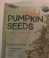 Sprouted pumpkin seeds with a touch of sea salt