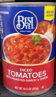 Diced tomatoes with roasted farlic & onion