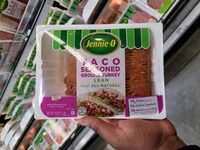 Jennie-o, taco seasoned ground turkey, lean
