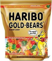 Of america goldbears gummi candy in a standup