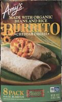 Amys organic bean and rice burrito