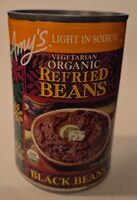 Vegetarian Organic Refried Black Beans (Light In Sodium)