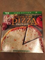 Rice crust cheese pizza