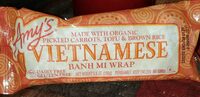 Vietnamese Inspired Banh Mi Veggie Wrap