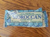 Moroccan tagine sweet potato and chickpea wrap