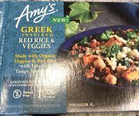 Greek inspired red rice & veggies