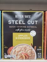Steel Cut apples & Cinnamon instant oatmeal