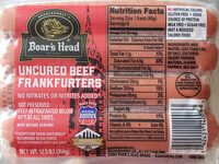 Uncured Beef Frankfurters