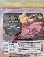 Uncured hard salami