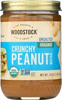 Crunchy Organic Peanut Unsalted Butter