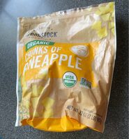 Organic chunks of pineapple