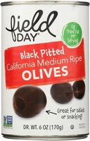 Black Pitted Medium Ripe Olives