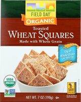 Organic Toasted Wheat Square Crackers