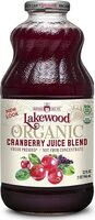 Organic cranberry juice blend