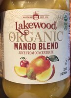 Organic mango juice