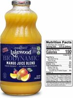 Organic biodynamic juice